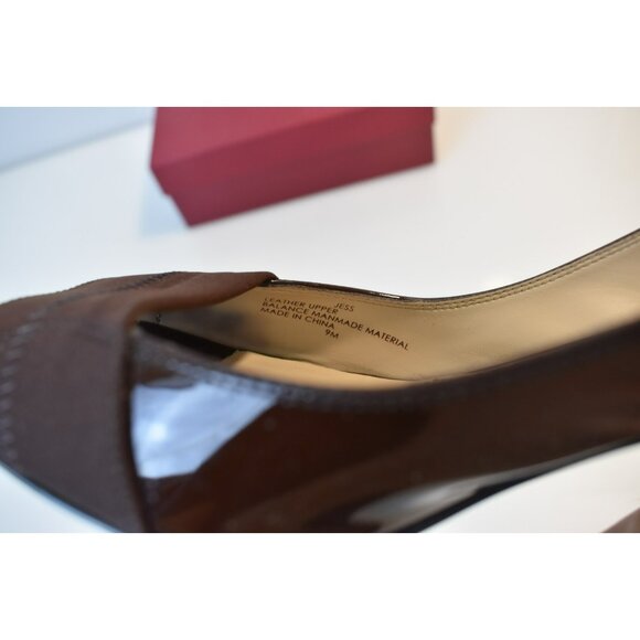 Ellen Tracy Chocolate Platform Heels Square Toe Size 9 New in Box ET-Jess - Picture 11 of 12